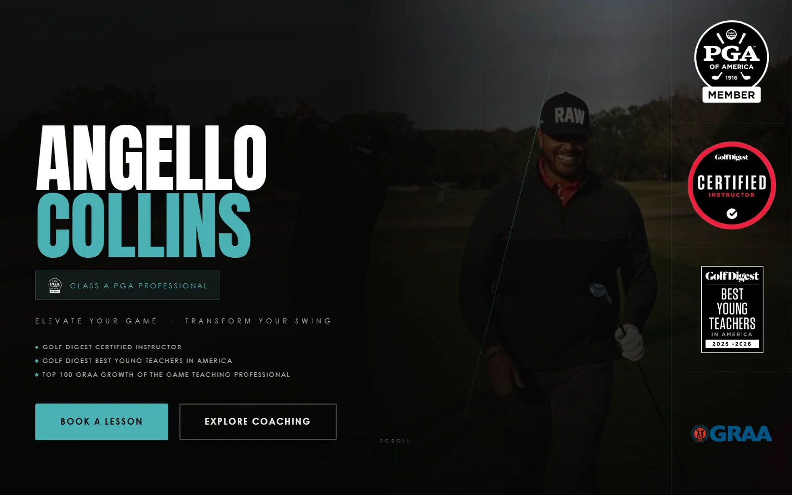 Angello Collins website